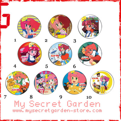 Magical Princess Minky Momo 魔法のプリンセス ミンキー モモ Anime Pinback Button Badge Set ( or Hair Ties / 4.4 cm Badge / Magnet / Keychain Set )